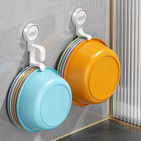 Wall-Mounted Bathroom Hook Storage