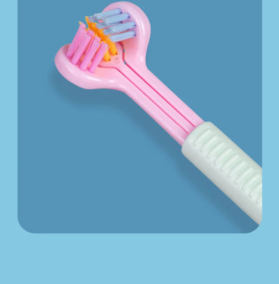 Three-Sided Toothbrush