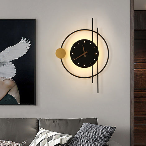 LED Wall Clock Lamp