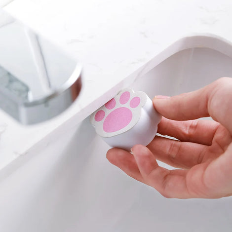 sponge bathroom glass mirror faucet