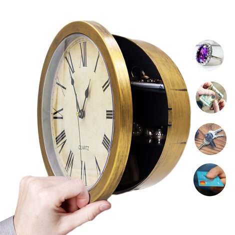Hidden Storage Wall Clock