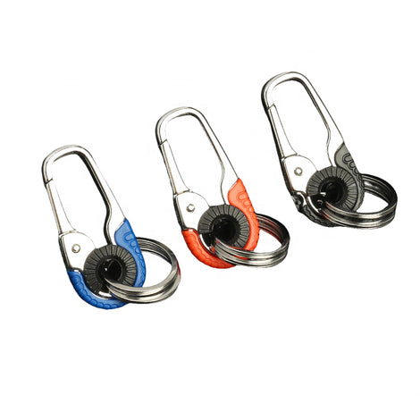 Men’s Metal Keychain with Light – Zinc Alloy Carabiner Design