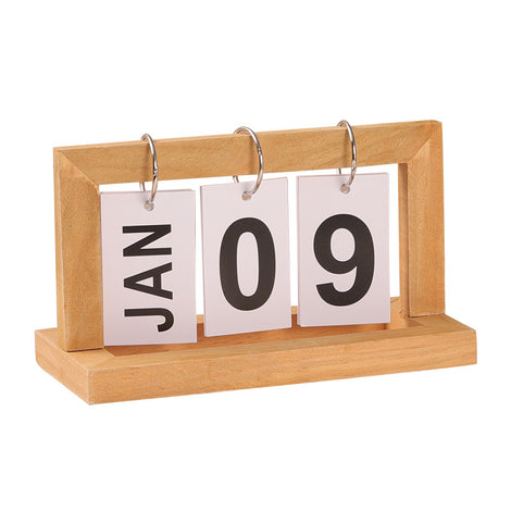 Wooden Page Turning Calendar