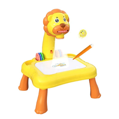 Lion-Shaped Drawing Table