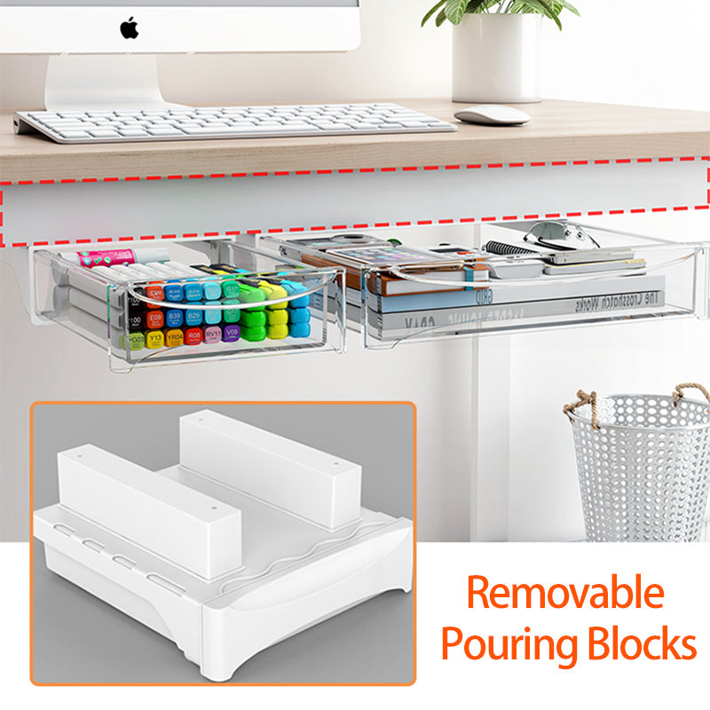 Under-Desk Adhesive Storage