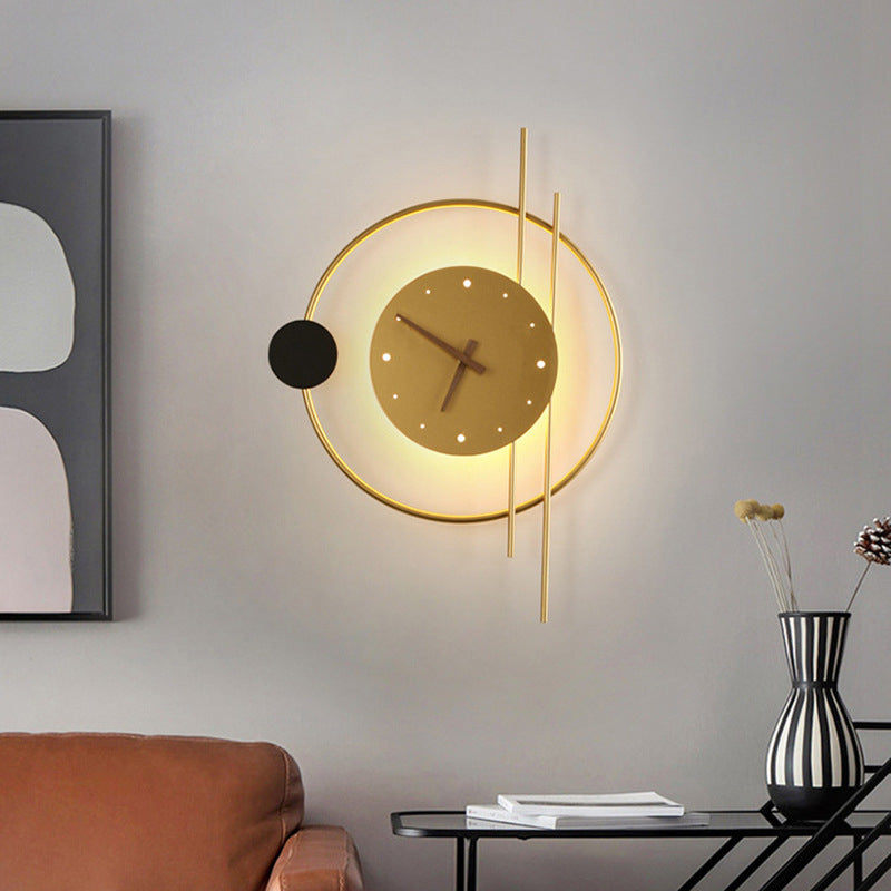 LED Wall Clock Lamp