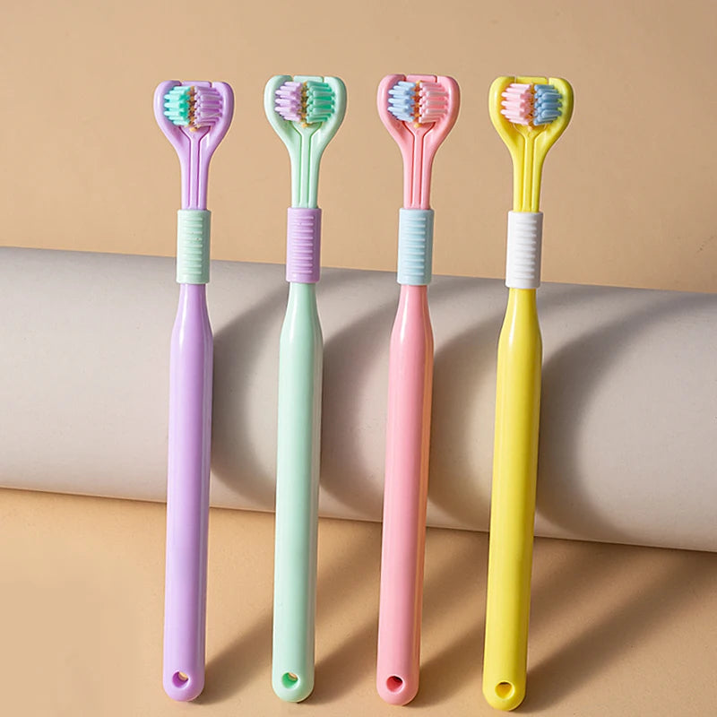 Three-Sided Toothbrush