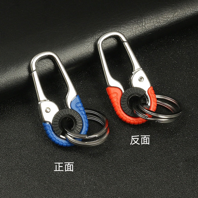Men’s Metal Keychain with Light – Zinc Alloy Carabiner Design