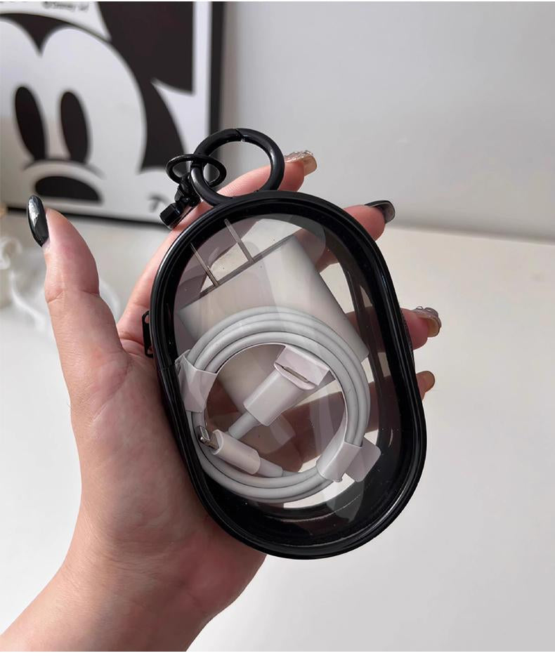 Portable earphone storage box