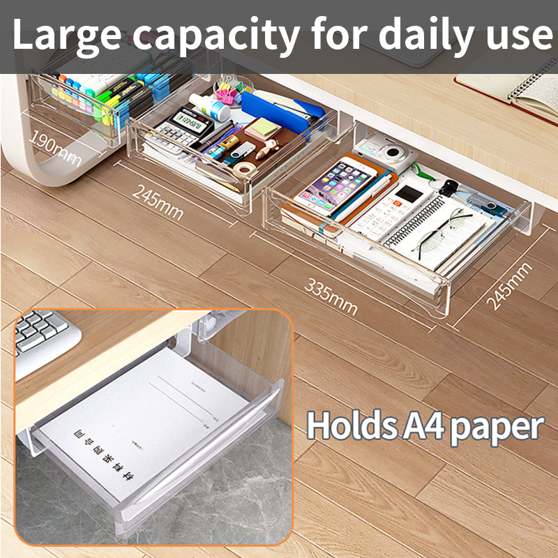 Under-Desk Adhesive Storage