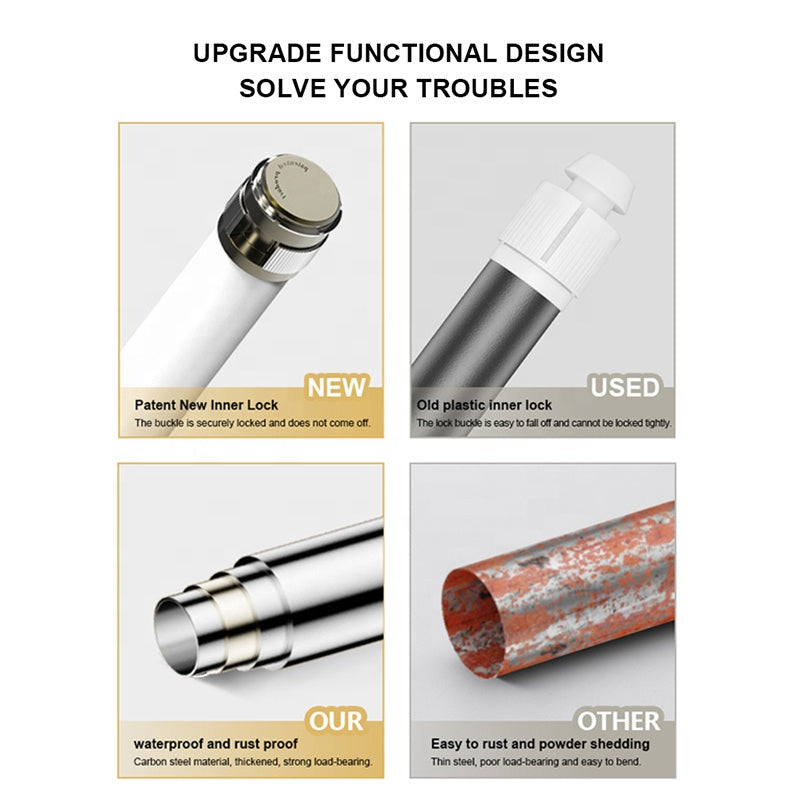 No Drill Extendable Curtain Rod