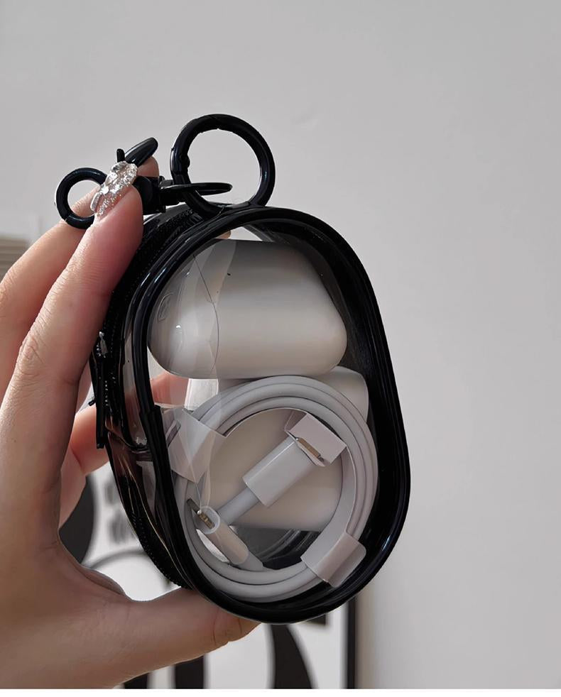 Portable earphone storage box