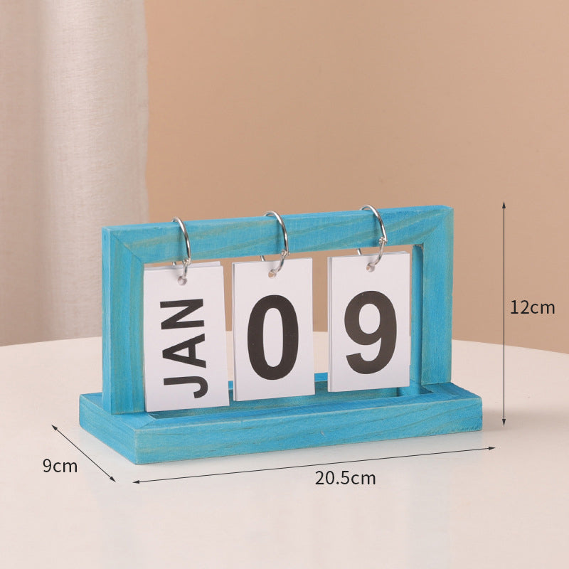 Wooden Page Turning Calendar
