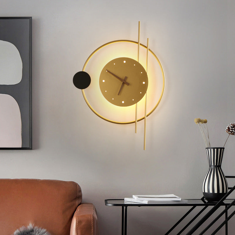LED Wall Clock Lamp