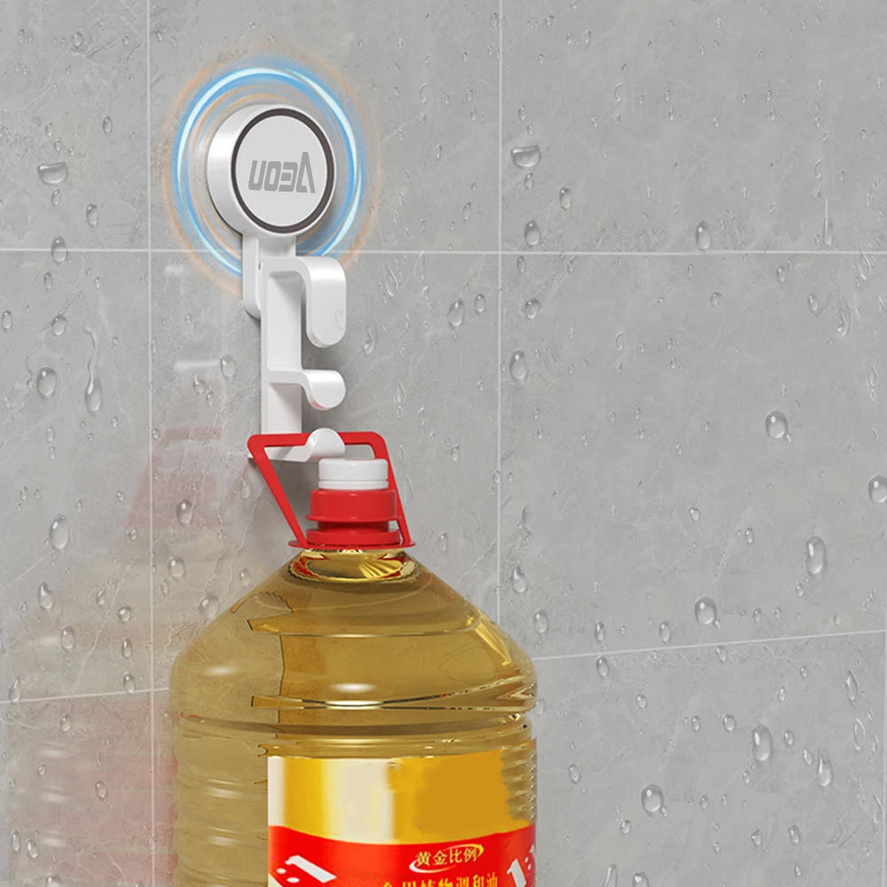 Wall-Mounted Bathroom Hook Storage
