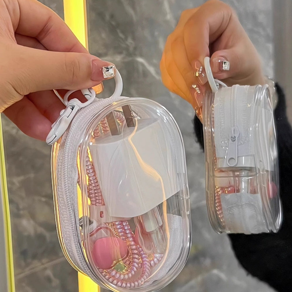 Portable earphone storage box