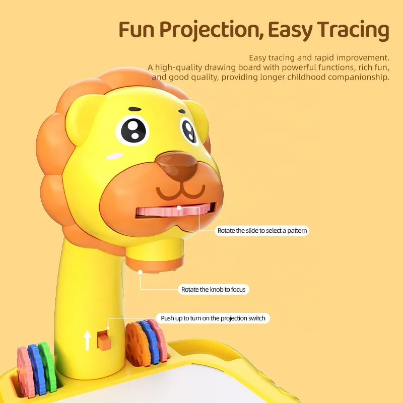 Lion-Shaped Drawing Table