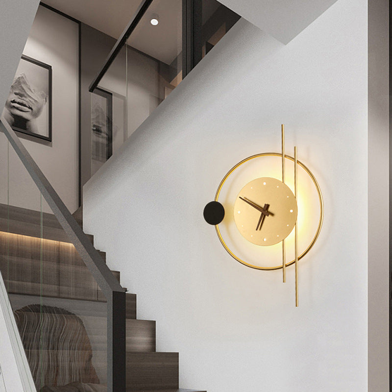 LED Wall Clock Lamp