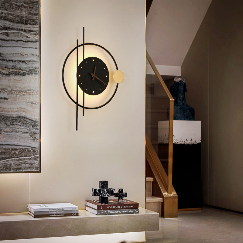 LED Wall Clock Lamp