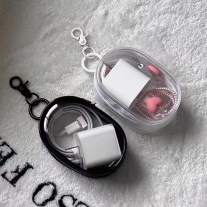 Portable earphone storage box