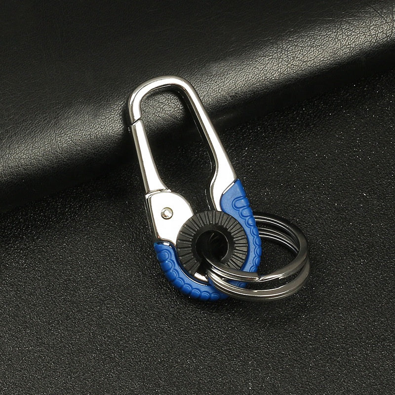 Men’s Metal Keychain with Light – Zinc Alloy Carabiner Design