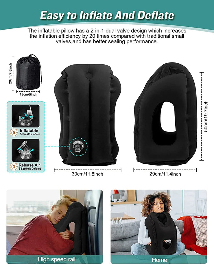 Neck support travel pillow