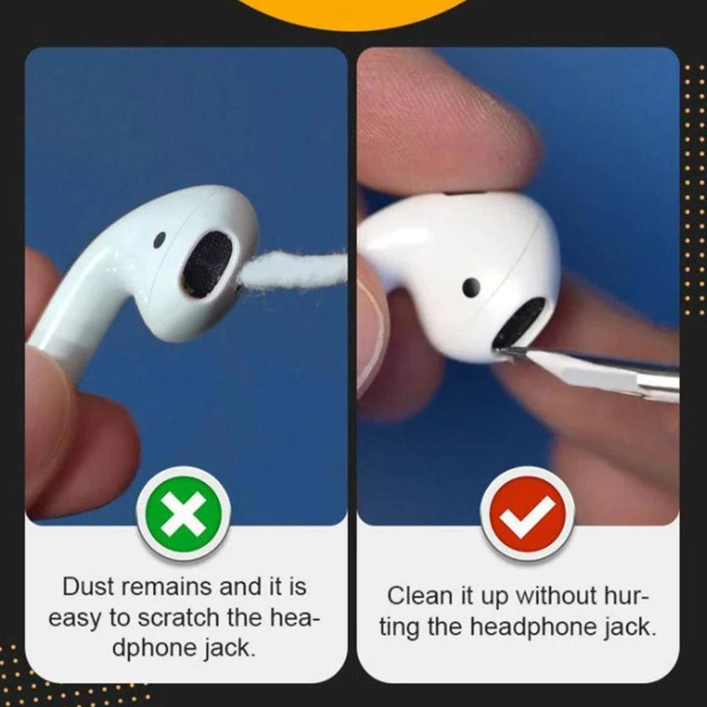 Multi 5 In 1 Headset Headphone Earphone Earbuds Cleaner Cleaning Pen Kit