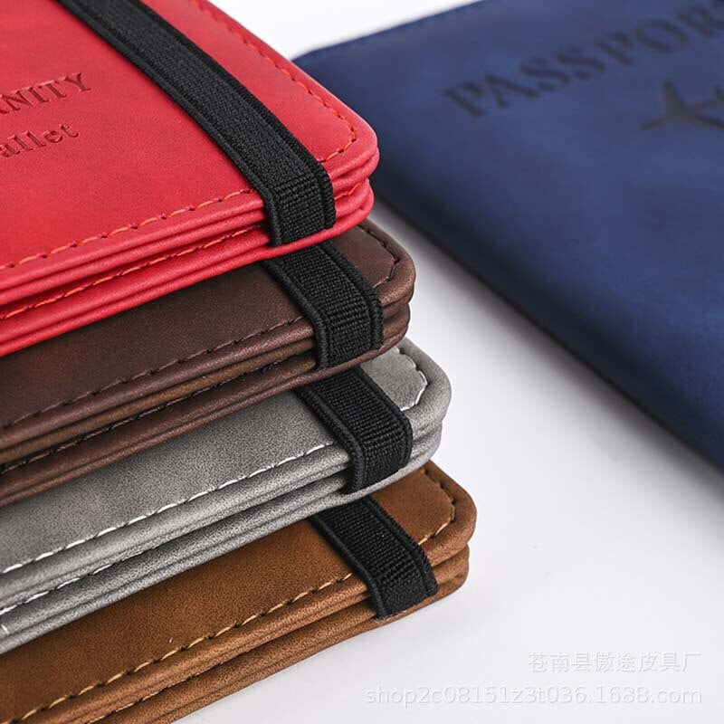 Travel wallet passport holder cover