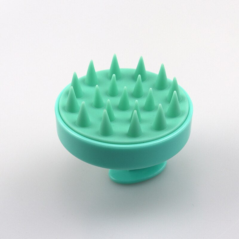 Flexible Hair Washing Care Scalp Massager Silicone Shampoo Brush