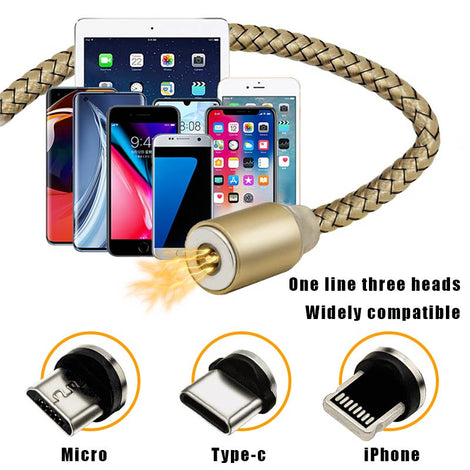 3 in 1 Magnetic Data Cable