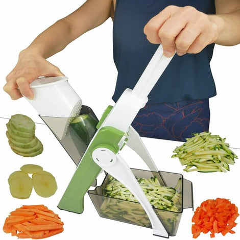 4 In 1 Vegetable Cutter Chopper Adjustable Multi-function Drum Cutter Vertical Vegetable Cutter