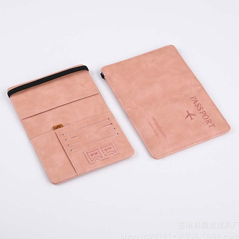 Travel wallet passport holder cover