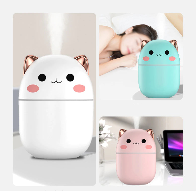 KITTY SHAPED SPRAY MIST HUMIDIFIER FOR ROOMS