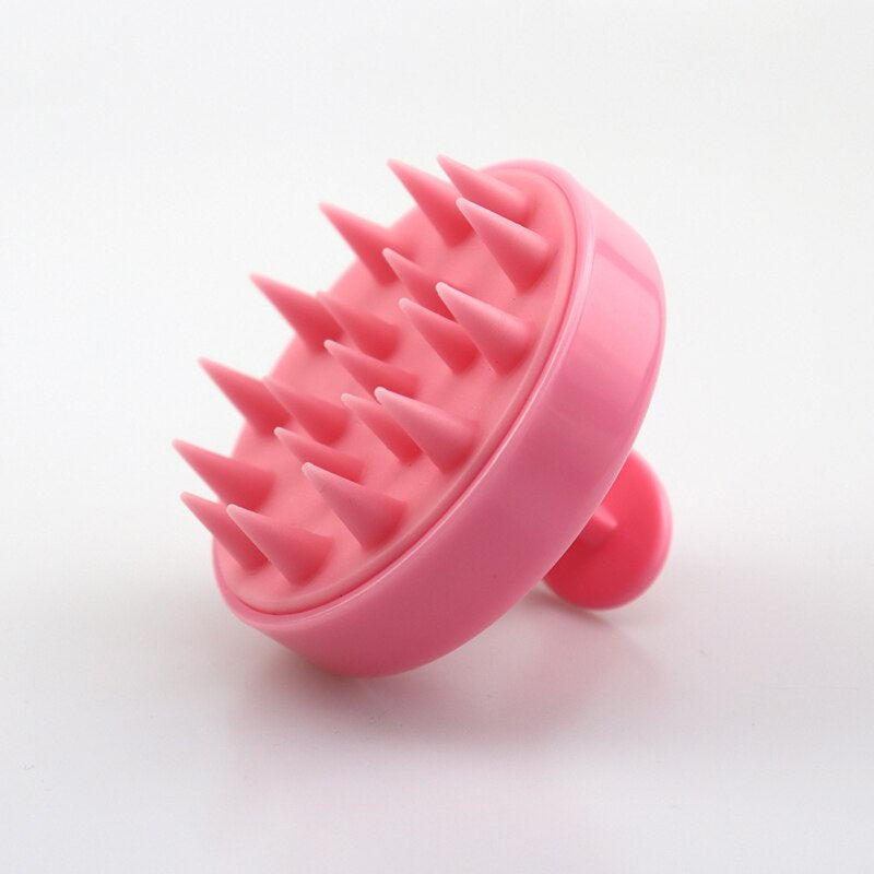 Flexible Hair Washing Care Scalp Massager Silicone Shampoo Brush