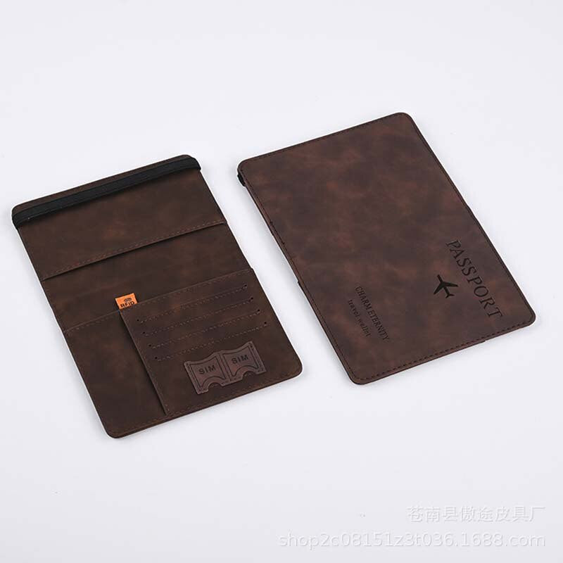 Travel wallet passport holder cover