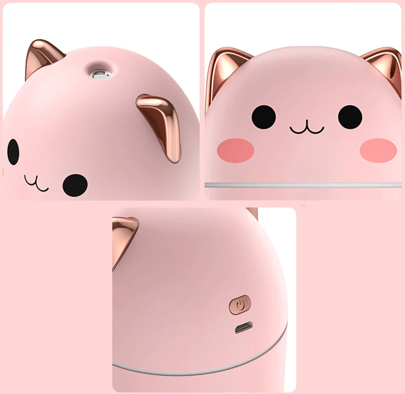 KITTY SHAPED SPRAY MIST HUMIDIFIER FOR ROOMS